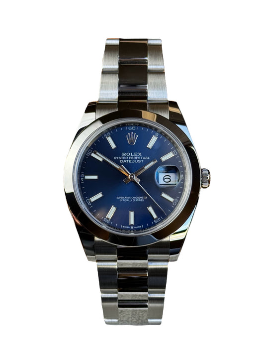 Rolex Datejust 41 126300 Blue Dial Pre Owned